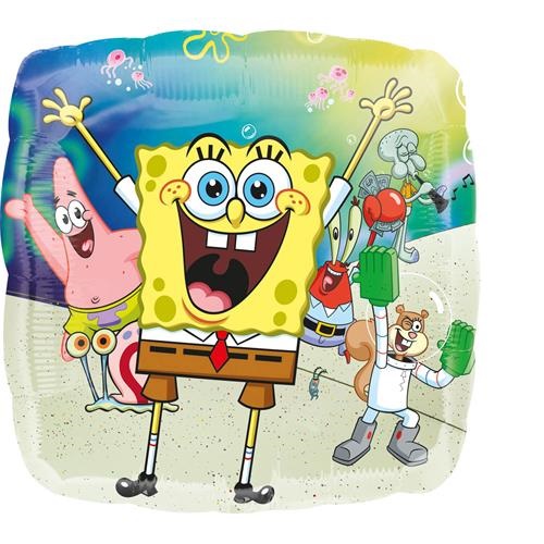 Foliový balonek Sponge Bob čtverec - 43 cm