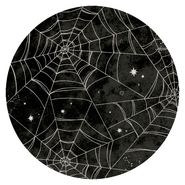 Talíř Halloween pavučiny 23 cm 8ks
