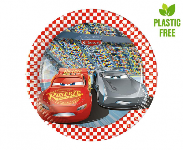 Talířky Cars - 8 ks v balení