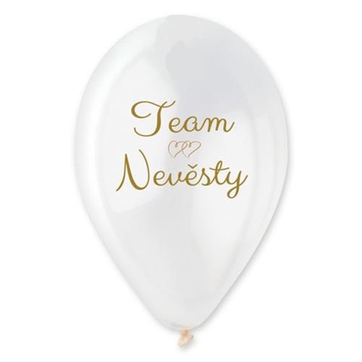 Balonek latexový potisk Team nevěsty 30 cm