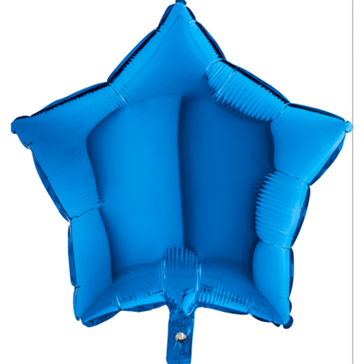 Foliový balonek hvězda tm. modrá 45 cm
