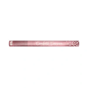 Konfety vystřelovací srdíčka metalická rosegold 60 cm
