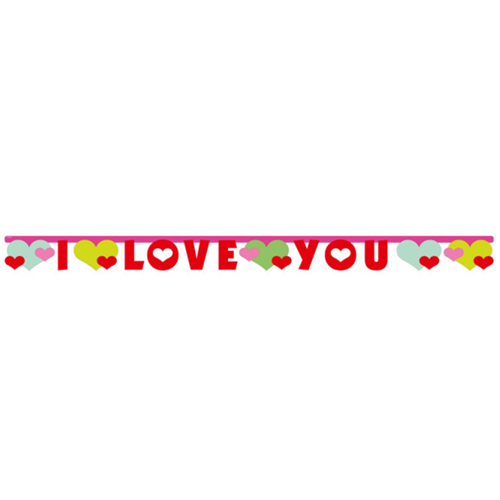 Nápis I Love You valentýnský 170 cm