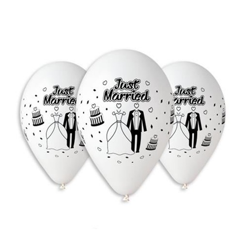 Balonek 30 cm - Just married