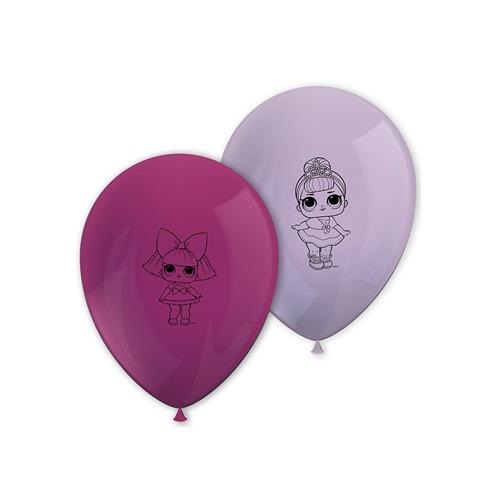 Latexové balonky s glitrovým potiskem LOL Surprise 30 cm 8 ks