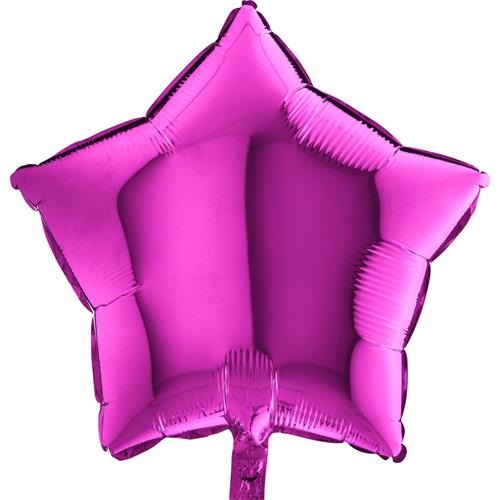 Foliová hvězda fialová 45 cm